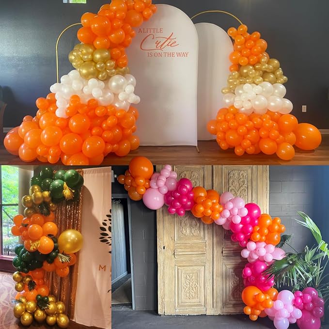 104pcs Orange Balloons Garland Arch Kit Different Sizes 18/12/10/5 Inch | - Image 4