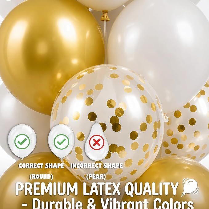 Hiins Gold Balloon Column Kit Set of 2 - Image 5