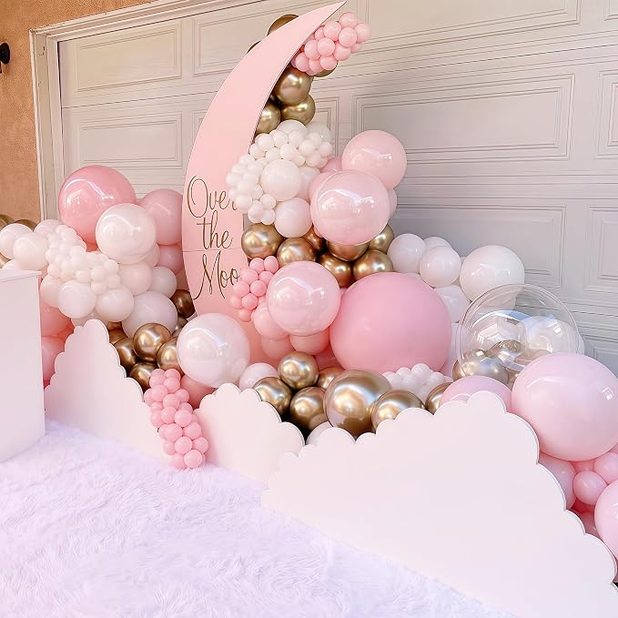 Pink Gold Balloons Set - Image 6