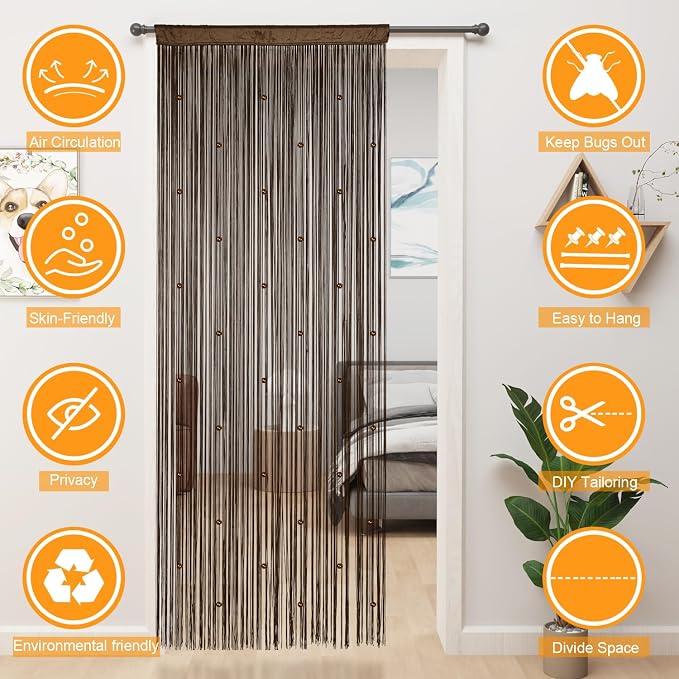YIIBAII Beaded Curtain Beaded Curtains - Image 9