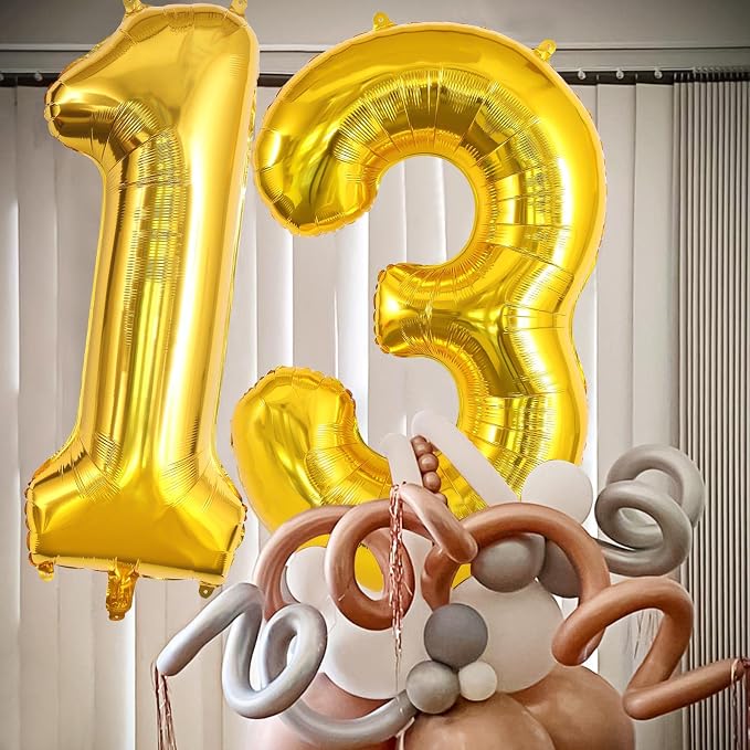 13 Balloon Numbers, Large 13 or 31 Foil Balloons, Big Number Balloon 40 Inch - Image 4