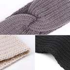 DRESHOW Knit Crochet Headband for Women Ear Warmer Soft Turban Stretch Warmer Headbands Winter Fashion Head Wrap