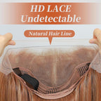 13x4 Synthetic Lace Front Wigs Pre Plucked 26 Inch Long Wavy Ginger Wigs For Black Women 100% Futura Premium HD Lace Wig Ready to Wear Beginner Friendly Daily Party Use