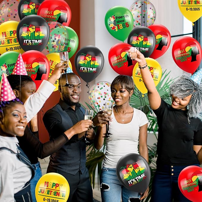 50 Pcs Happy Juneteenth Balloons - Image 7