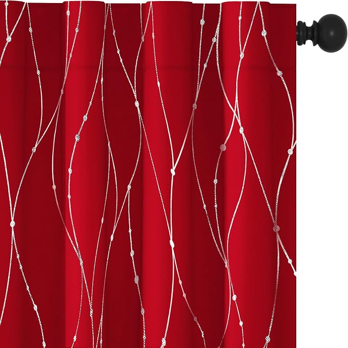 Deconovo Blackout Back Tab Curtains - Image 2