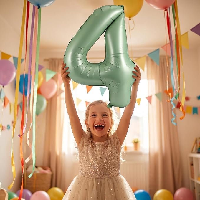 YPSelected 32 Inch Large Foil Helium Number Balloon Birthday Wedding Party 0-9 - Image 2
