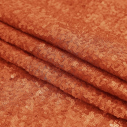 Sugargirl Orange Sequin Backdrop Curtain 2 Panels 2FTx8FT Glitter Orange - Image 8