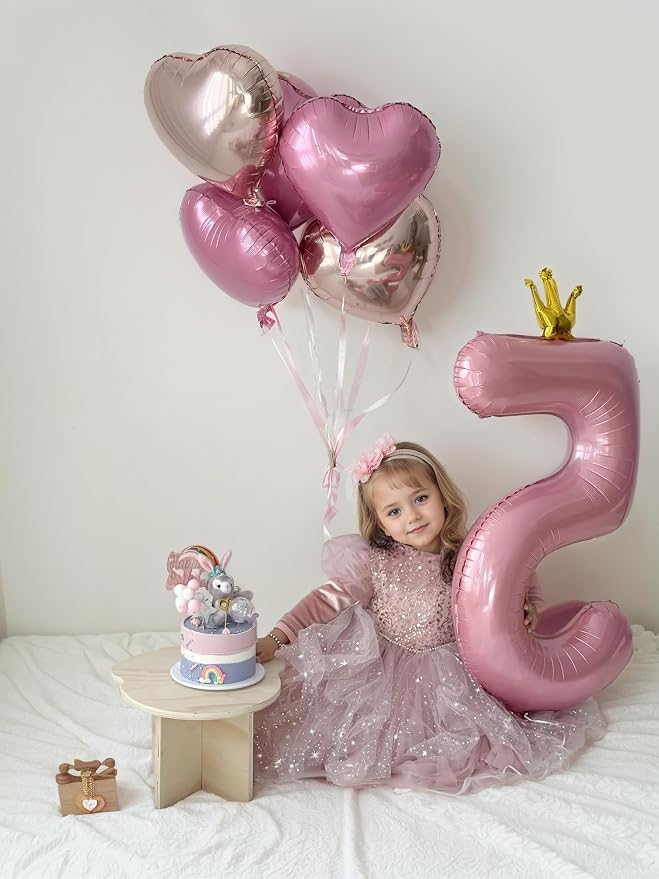40 inch Pink Number 9 Balloon - Image 5