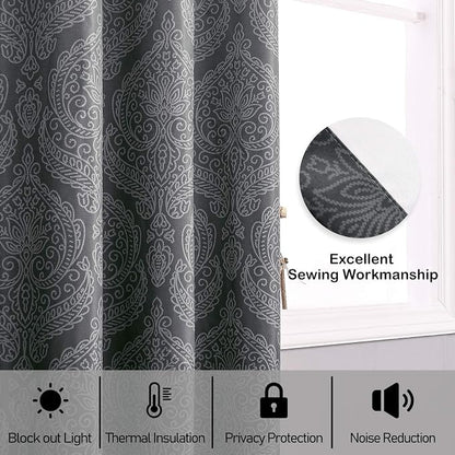 DWCN Ombre Blackout Curtains for Bedroom - Image 7