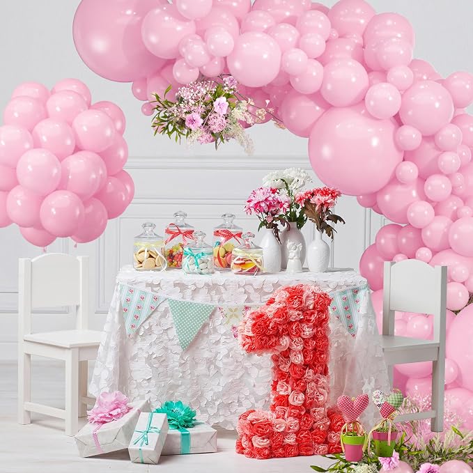 114pcs Light Pink Balloon Garland Arch kit, 18 12 10 5 inch Pink Balloons | - Image 7