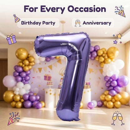 YPSelected 32 Inch Large Foil Helium Number Balloon Birthday Wedding Party 0-9 - Image 4