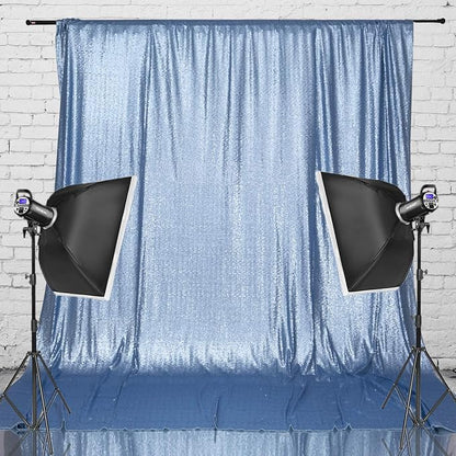 Eternal Beauty Baby Blue 3mm Sequin Backdrop 6x8 Ft - Image 3