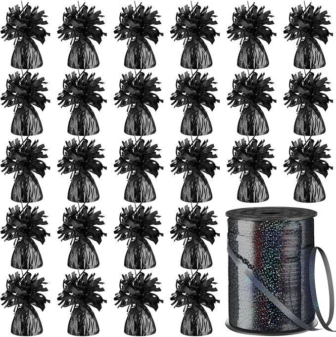 Yunsailing 25 Pcs Heavy Metallic Balloon Weights by Yunsailing