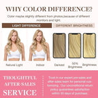 GOO GOO Clip in Hair Extensions Real Human Hair, Remy Human Hair Extensions Clip ins for Women, Natural Human Hair, 12inch 85g 7Pcs, #16/22 Light Blonde Highlighted Golden Blonde