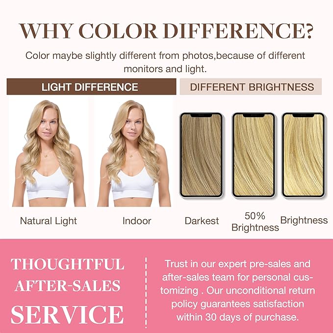 GOO GOO Clip in Hair Extensions Real Human Hair, Remy Human Hair Extensions Clip ins for Women, Natural Human Hair, 20inch 180g 9Pcs, #16/22 Light Blonde Highlighted Golden Blonde