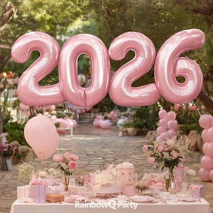 RainbowQ Pink 20 Balloon Number 40 Inch 0-40 Foil Large Balloons | Big Mylar 20 - Image 6