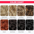 ALXNAN Long Wavy Hair Extensions for Women, Clip in Hair Extensions Clip Ins Soft Full Head Synthetic Hairpieces 20 Inch Golden Blonde Highlights Light Blonde