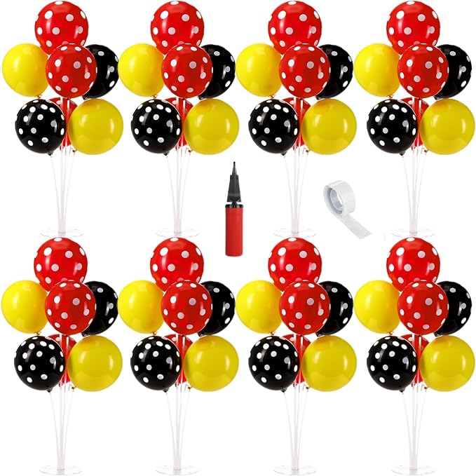 VioraWhite 8 Set Balloon Stands Kits, Sticks Holder by VioraWhite