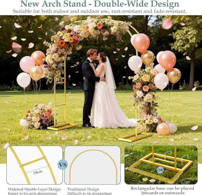 WellSign Wedding Arch 6.6FTx3.5FT Garden Trellis - Image 5