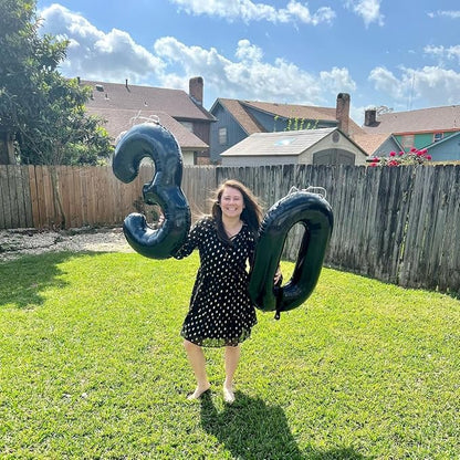 Black Number 3 Balloon 40 Inch - Image 7