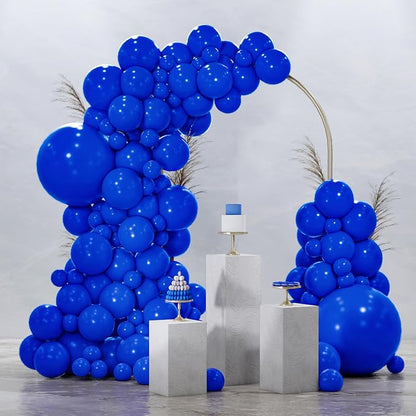 PartyWoo Royal Blue Balloons 92pcs Different Sizes Pack of 18 12 10 5 Inch Dark by PartyWoo