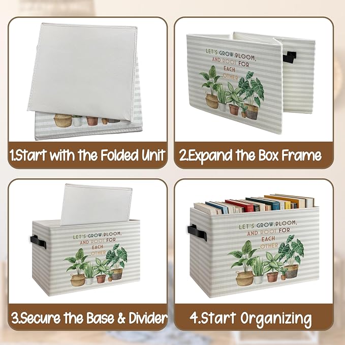 Inspirational Boho Classroom Foldable Storage Bins Box - Image 4