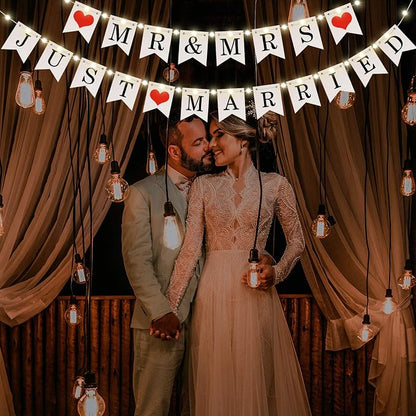 Mudder Mr and Mrs Just Married Banner - Image 6