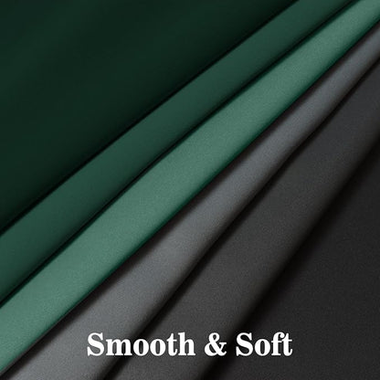 Yakamok Blackout Ombre Dark Green and Black Curtains-Gradient Room Darkening - Image 6