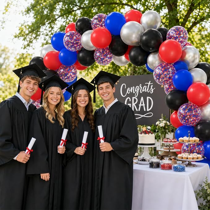Red Blue Black Balloons - Image 7