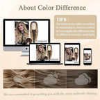 NAYOO Long Ombre Blonde Wavy Wig for Women 26 Inch Middle Part Lace Hairline Curly Wavy Wig Natural Looking Synthetic Heat Resistant Fiber for Daily Party Use