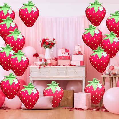 Strawberry Balloons 23" 4Pcs - Image 6