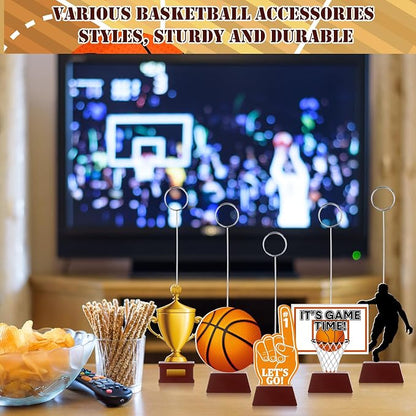 RattanView 5 Pcs Basketball Themed Party Decorations Photo Holders Balloon - Image 5
