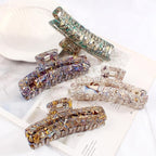 Jayongnee Large Rectangle Non-Slip Hair Clips for Women and Girls - Strong Hold Jaw Clamps for Thin/Medium Thick Hair
