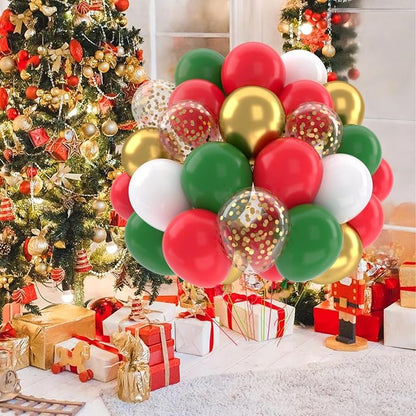 Patimate Red and Green Christmas Balloons Set - Image 7