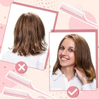 Leinuosen 10 Pcs Rat Tail Comb Styling Carbon Heat Resistant Anti Static Teasing Comb for Back Root Tease Adding Volume Evening Styling(Pink)