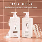 Native Coconut & Vanilla Shampoo and Conditioner Contain Naturally Derived Ingredients | All Hair Types, Color & Treated, Fine to Dry Damaged, Sulfate & Dye Free - 2-Pack