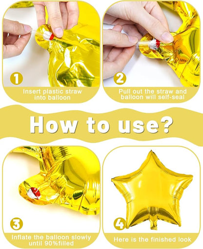 Golden Happy Birthday Party Decorations - Image 6