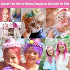 Temporary Hair Color for Kids Pink, Ultikare Hair Wax Color Dye for Dark Hair Instant Colored Hair Gel Hairstyle Wax Cream Mud Pomade 3.4 Oz Girl Gifts, Party, Cosplay & Halloween