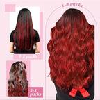 YoungSee Itip Human Hair Extensions Red Itip Hair Extensions Real Human Hair Red 14Inch 40s Tip Hair Extension Cold Fusion Hair Extension Colored for Party Highlights