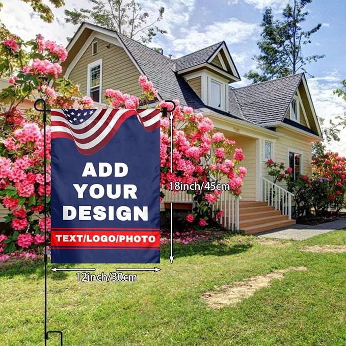 Custom Garden Flag Personalized Double Side Flags | Add Your Image Text Logo - Image 2