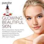 PURA D'OR ORGANIC Rosehip Seed Oil Hair Relaxer (4 Oz x2 = 8 Oz) 100% Pure Cold Pressed USDA Certified All Natural Anti-Aging, Scar Treatment, Gua Sha Massage, Face, Hair & Skin - Women & Men