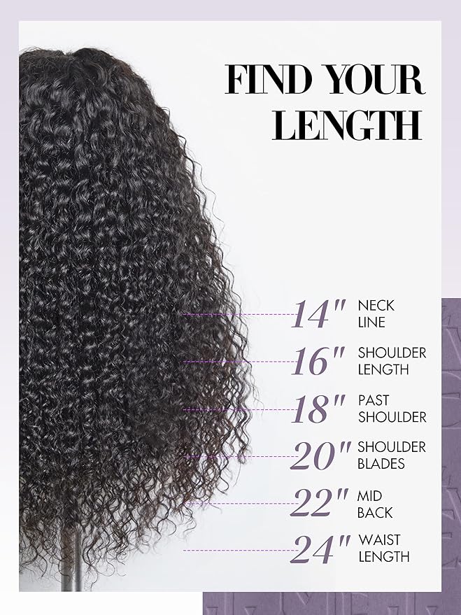 LUVME Burmese Curly Clip in Hair Extensions Real Human Hair Messy Curly Clip Ins Fullness with 2 Pack for Women Brazilian Remy Human Hair Natural Black 135g 24Inch
