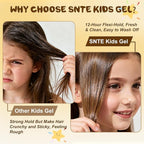 Samnyte Hair Gel for Kids, Baby Hair Gel Fly Away Hair Tamer, Styling Gel - Vitamin E Moisturize and Nourish, Flexible Hold Designed for Boys & Girls 3.4 Fl Oz