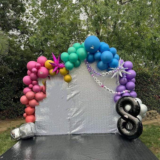40 Inch Black Number Balloon 8, Large Number Foil Balloons Mylar - Image 4