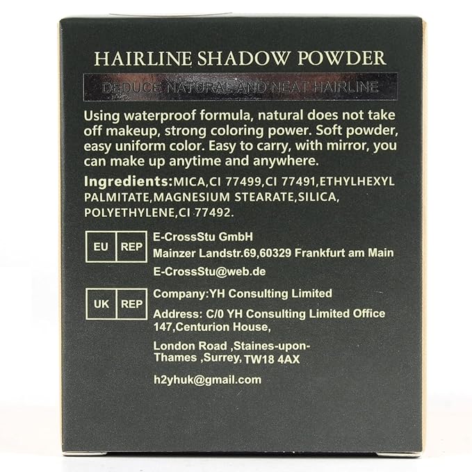 VOLLUCK Root Touch up Powder, Instant Hairline Powder for Thinning Areas and Gray Hair Coverage, Natural and Non-greasy Root Cover up for Women and Men (Brown, 0.35 Ounce)