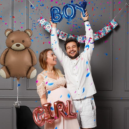 Matte Teddy Bear Balloon 1PCS - Image 4