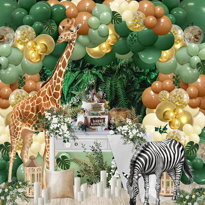 148 pcs Safari Jungle lion Balloon Arch Kit - Image 5