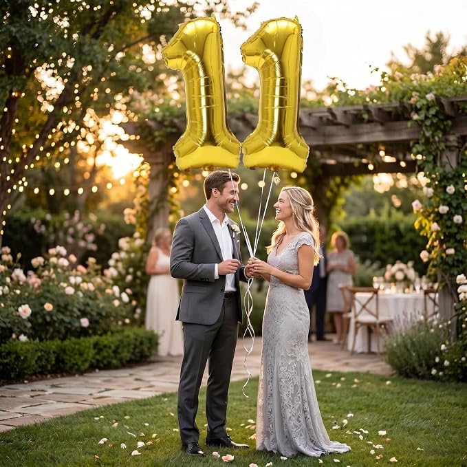 Number 11 Balloon Foil Mylar Balloons - Image 3