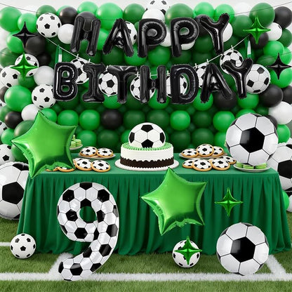 40 Inch Soccer Number 9 Balloon Set, Soccer Birthday Party Decorations | Sports - Image 3