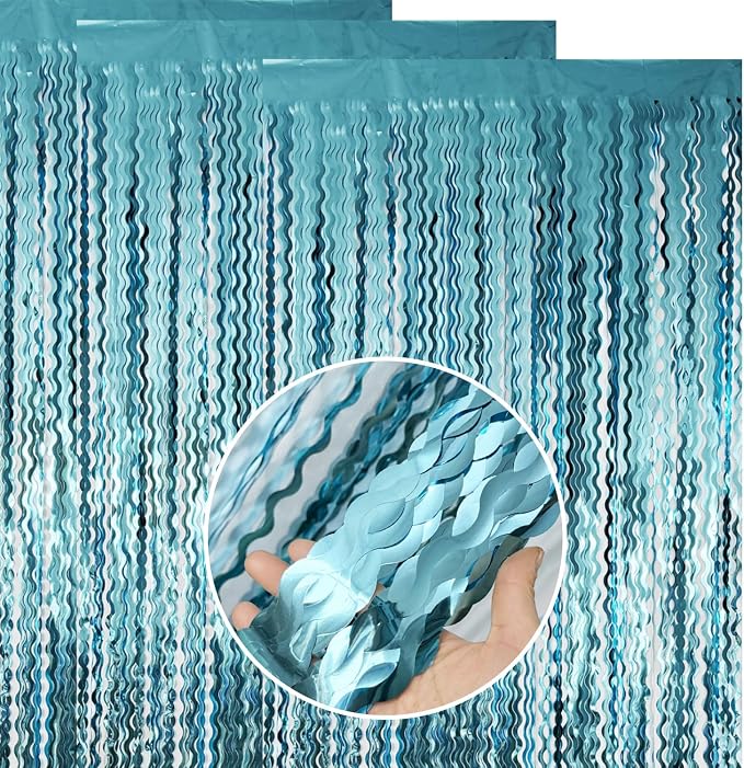 Goer Metallic Tinsel Foil Fringe Curtains - Image 8